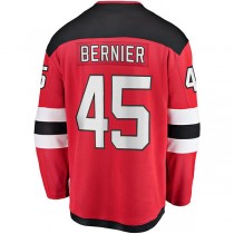 NJ.Devils #45 Jonathan Bernier Fanatics Branded Breakaway Player Jersey Red Stitched American Hockey Jerseys