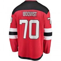 NJ.Devils #70 Jesper Boqvist Fanatics Branded Home Breakaway Player Jersey Red Stitched American Hockey Jerseys