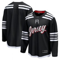 NJ.Devils anatics Branded Alternate Premier Breakaway Team Jersey Black Stitched American Hockey Jerseys