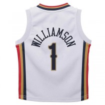 NO.Pelicans #1 Zion Williamson Infant 2021-22 City Edition Replica Jersey City Edition White Stitched American Basketball Jersey