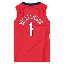 NO.Pelicans #1 Zion Williamson Jordan Brand Preschool 2020-21 Fast Break Replica Jersey Statement Edition Red Statement Edition Stitched American Basketball Jersey