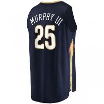 NO.Pelicans #25 Trey Murphy III Fanatics Branded 2021-22 Fast Break Replica Jersey Icon Edition Navy Stitched American Basketball Jersey