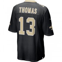 NO.Saints #13 Michael Thomas Black Team Color Game Jersey Stitched American Football Jersey