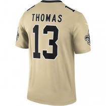 NO.Saints #13 Michael Thomas Gold Inverted Legend Jersey Stitched American Football Jersey