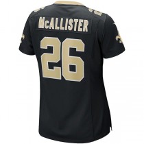 NO.Saints #26 Deuce McAllister Black Game Retired Player Jersey Stitched American Football Jerseys