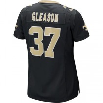 NO.Saints #37 Steve Gleason Black Game Retired Player Jersey Stitched American Football Jerseys