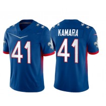 NO.Saints #41 Alvin Kamara Blue 2022 Pro Bowl Vapor Untouchable Stitched Limited Jersey American Football Jersey