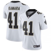 NO.Saints #41 Alvin Kamara White Vapor Untouchable Limited Jersey Stitched American Football Jersey
