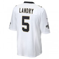 NO.Saints #5 Jarvis Landry White Player Game Jersey Stitched American Football Jerseys