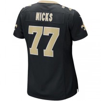 NO.Saints #77 Carl Nicks Black Game Retired Player Jersey Stitched American Football Jerseys