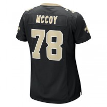 NO.Saints #78 Erik Mccoy Black Game Jersey Stitched American Football Jerseys