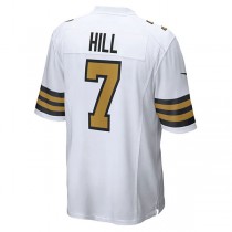 NO.Saints #7 Taysom Hill White Alternate Game Jersey Stitched American Football Jerseys
