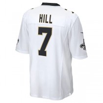 NO.Saints #7 Taysom Hill White Game Jersey Stitched American Football Jerseys