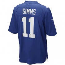 NY.Giants #11 Phil Simms Royal Game Retired Player Jersey Stitched American Football Jerseys
