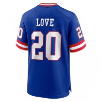 NY.Giants #20 Julian Love Royal Classic Player Game Jersey Stitched American Football Jerseys