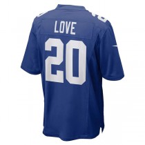 NY.Giants #20 Julian Love Royal Game Jersey Stitched American Football Jerseys