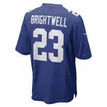 NY.Giants #23 Gary Brightwell Royal Team Game Player Jersey Stitched American Football Jerseys