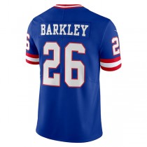 NY.Giants #26 Saquon Barkley Royal Classic Vapor Limited Player Jersey Stitched American Football Jerseys