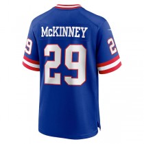 NY.Giants #29 Xavier McKinney Royal Classic Player Game Jersey Stitched American Football Jerseys