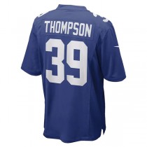 NY.Giants #39 Trenton Thompson Royal Game Player Jersey Stitched American Football Jerseys