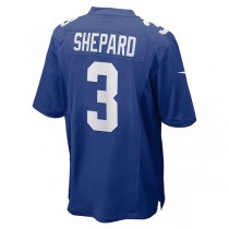 NY.Giants #3 Sterling Shepard Royal Game Player Jersey Stitched American Football Jerseys