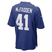 NY.Giants #41 Micah McFadden Royal Game Player Jersey Stitched American Football Jerseys