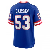 NY.Giants #53 Harry Carson Royal Classic Retired Player Game Jersey Stitched American Football Jerseys
