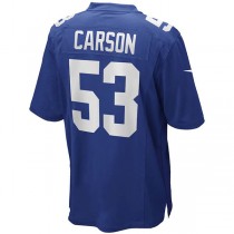 NY.Giants #53 Harry Carson Royal Game Retired Player Jersey Stitched American Football Jerseys