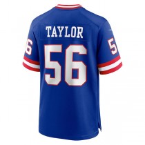 NY.Giants #56 Lawrence Taylor Royal Classic Retired Player Game Jersey Stitched American Football Jerseys