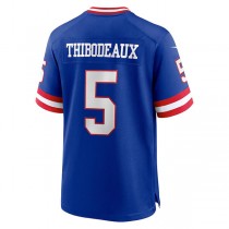 NY.Giants #5 Kayvon Thibodeaux Royal Classic Player Game Jersey Stitched American Football Jerseys
