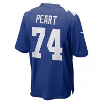 NY.Giants #74 Matt Peart Royal Game Jersey Stitched American Football Jerseys