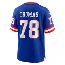 NY.Giants #78 Andrew Thomas Royal Classic Player Game Jersey Stitched American Football Jerseys