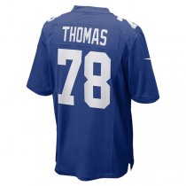 NY.Giants #78 Andrew Thomas Royal Player Game Jersey Stitched American Football Jerseys