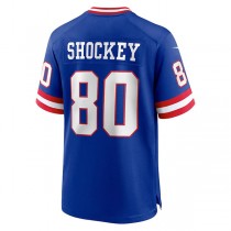 NY.Giants #80 Jeremy Shockey Royal Classic Retired Player Game Jersey Stitched American Football Jerseys