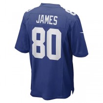 NY.Giants #80 Richie James Royal Game Player Jersey Stitched American Football Jerseys