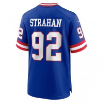 NY.Giants #92 Michael Strahan Royal Classic Retired Player Game Jersey Stitched American Football Jerseys