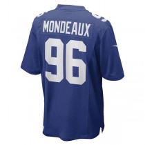 NY.Giants #96 Henry Mondeaux Royal Game Player Jersey Stitched American Football Jerseys