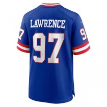 NY.Giants #97 Dexter Lawrence Royal Classic Player Game Jersey Stitched American Football Jerseys