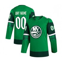 NY.Islanders 2023 St. Patrick's Day Primegreen Authentic Custom Jersey - Kelly Green Stitched American Hockey Jerseys