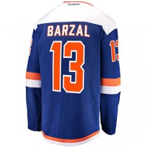 NY.Islanders #13 Mathew Barzal Fanatics Branded Alternate Breakaway Jersey Royal Stitched American Hockey Jerseys