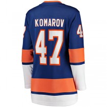 NY.Islanders #47 Leo Komarov Fanatics Branded Home Breakaway Player Jersey Royal Stitched American Hockey Jerseys