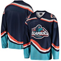 NY.Islanders Fanatics Branded Premier Breakaway Heritage Blank Jersey Navy Stitched American Hockey Jerseys