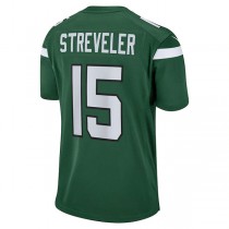 NY.Jets #15 Chris Streveler Gotham Green Game Player Jersey Stitched American Football Jerseys