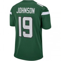NY.Jets #19 Keyshawn Johnson Gotham Green Game Retired Player Jersey Stitched American Football Jerseys
