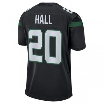 NY.Jets #20 Breece Hall Stealth Black Alternate Game Player Jersey Stitched American Football Jerseys