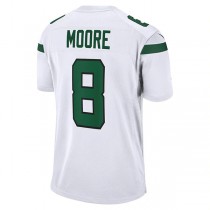 NY.Jets #8 Elijah Moore White Game Jersey Stitched American Football Jerseys