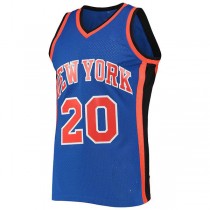NY.Knicks #20 Allan Houston Mitchell & Ness 1998-99 Hardwood Classics Swingman Jersey Blue Stitched American Basketball Jersey