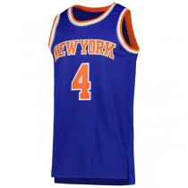 NY.Knicks #4 Derrick Rose Unisex 2022-23 Swingman Jersey Blue Icon Edition Stitched American Basketball Jersey