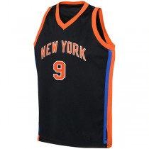 NY.Knicks #9 RJ Barrett 2022-23 Swingman Jersey City Edition Black Stitched American Basketball Jersey
