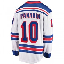 NY.Rangers #10 Artemi Panarin Fanatics Branded Away Premier Breakaway Player Jersey White Stitched American Hockey Jerseys